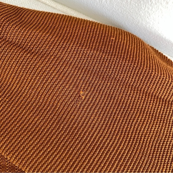 EILEEN FISHER Oversized Rust Orange Scoop Neck Sweater Dress Size S - Picture 10 of 12